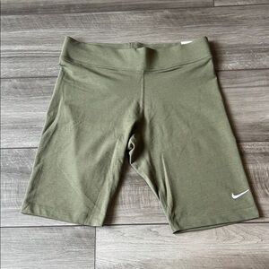 Nike Women's Sage Green Bike Shorts